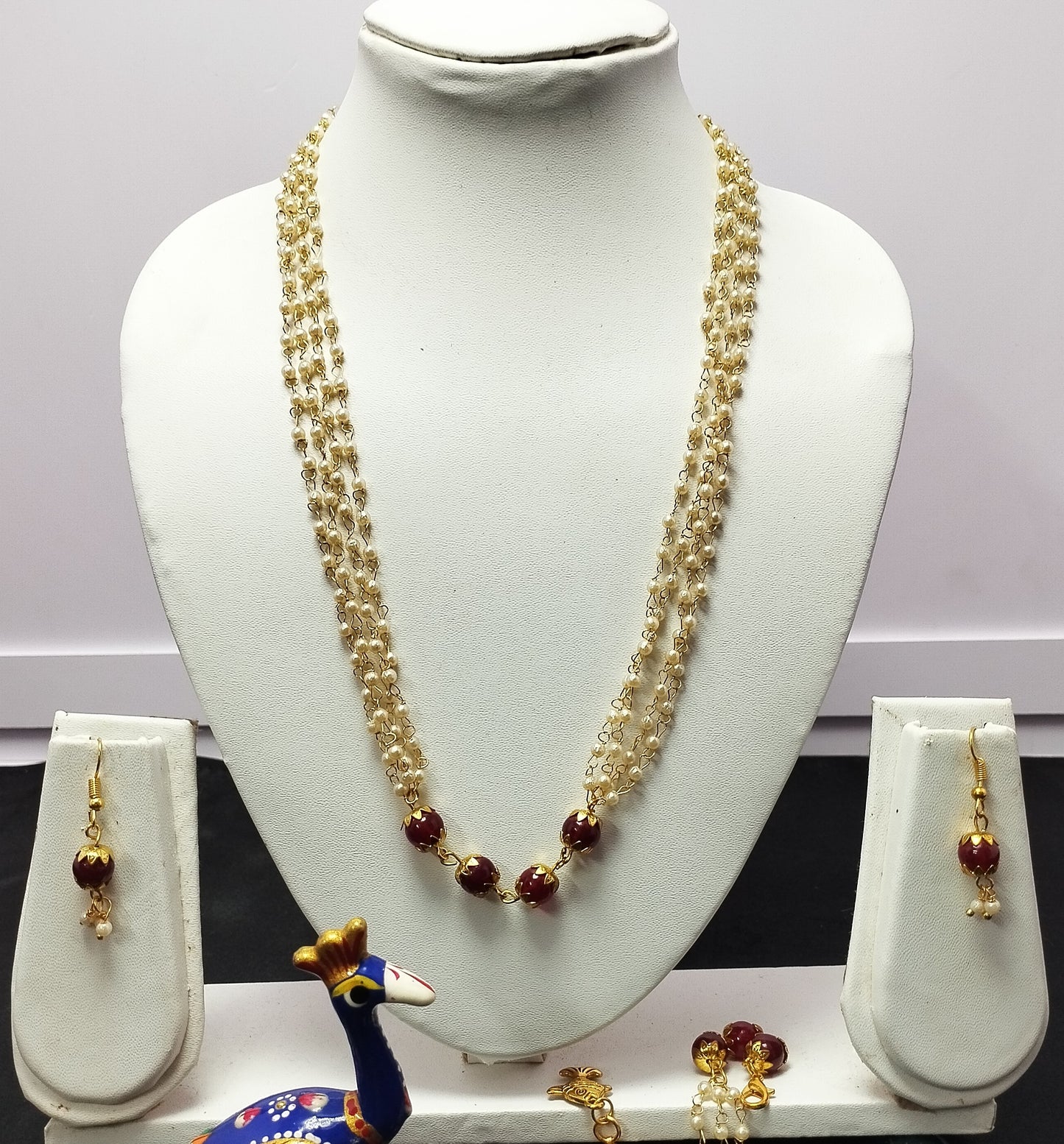Maroon necklace Set