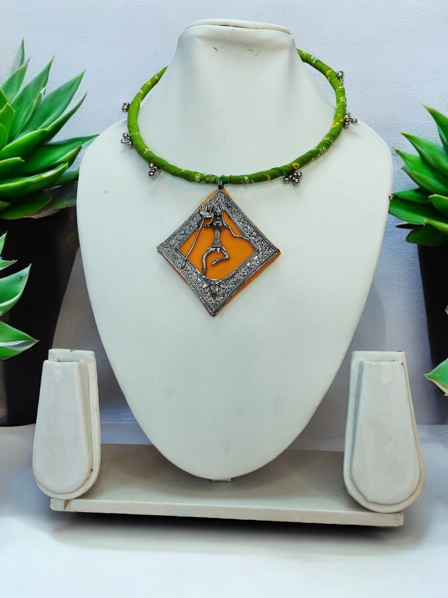 Choker Necklace set Green