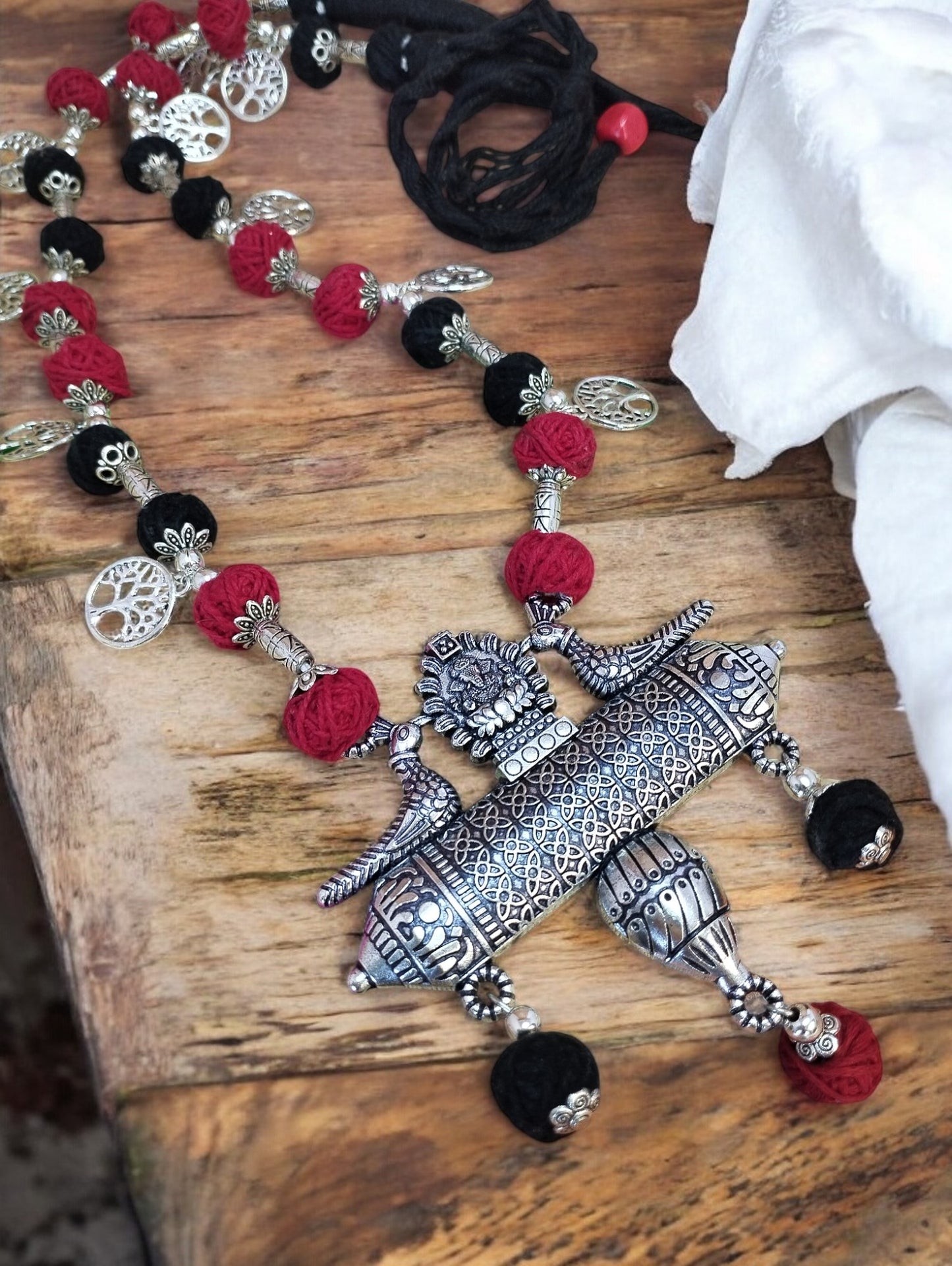 Silver Peacock Jewellery Set