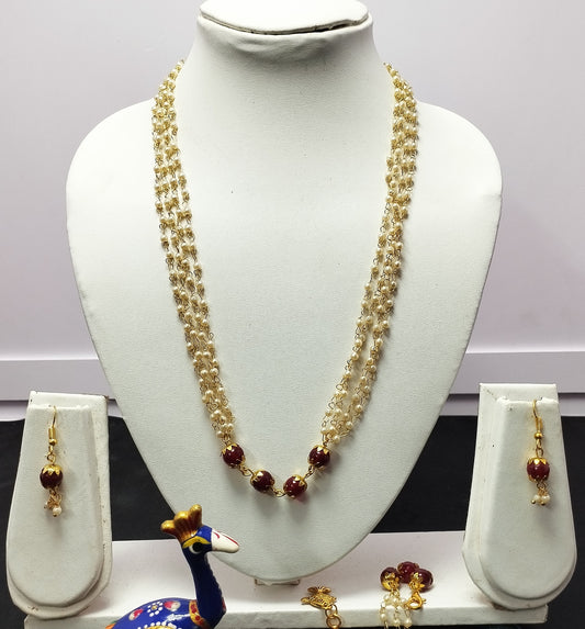 Maroon necklace Set