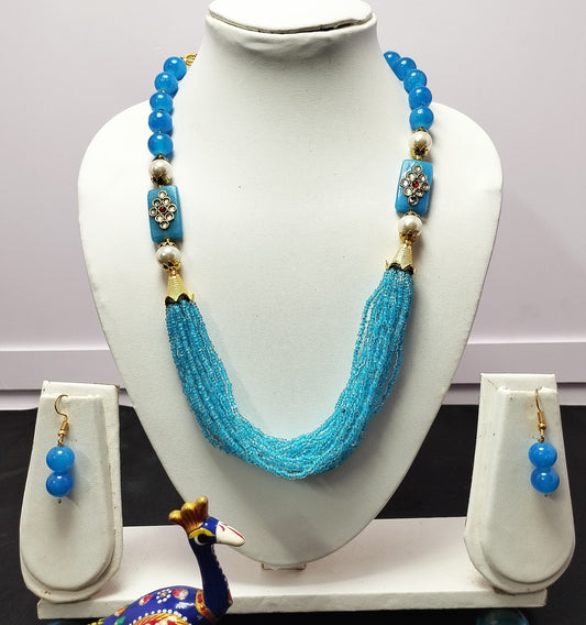 Sky blue Hydro  beaded jewellery