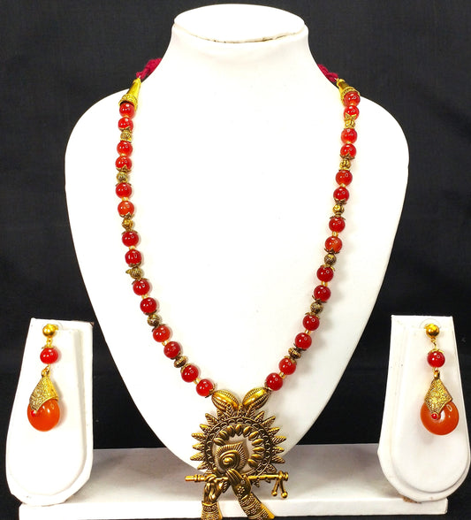 Maroon Antique necklace Set