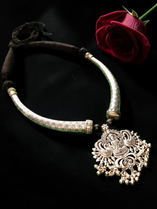 Oxidised silver  Necklace  set Black