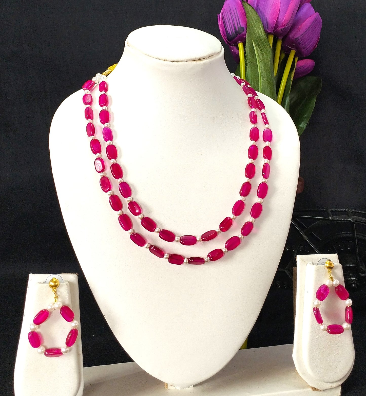 Pink Ruby Necklace